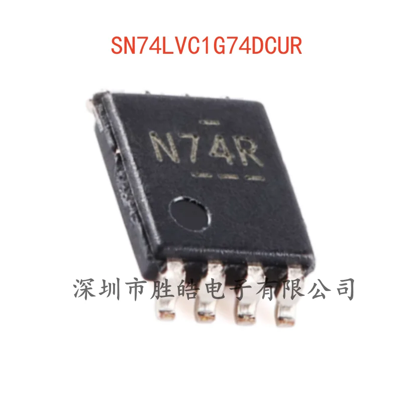 (10PCS)  NEW   SN74LVC1G74DCUR    74LVC1G74   One-Way Positive Edge Trigger Type D Flip-Flop   VSSOP-8   Integrated Circuit