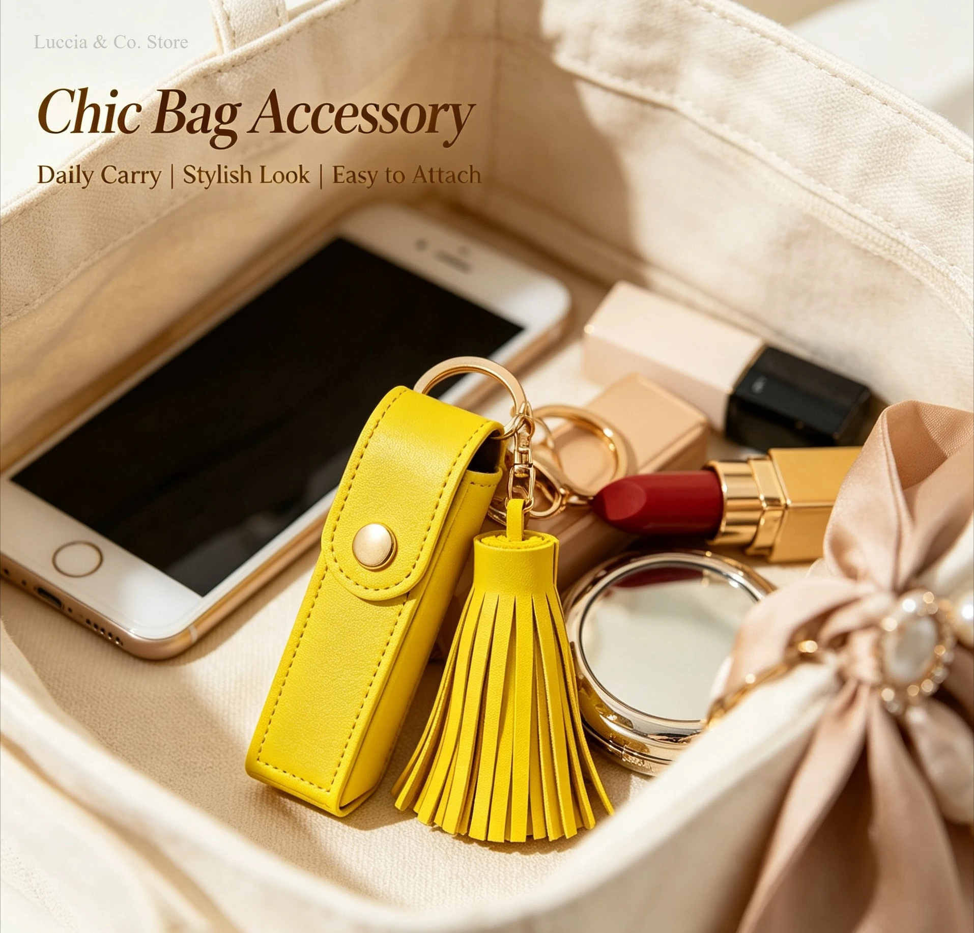 Astuccio Porta Rossetto con Na - Key Holder Leather Pouch recensione e prezzo