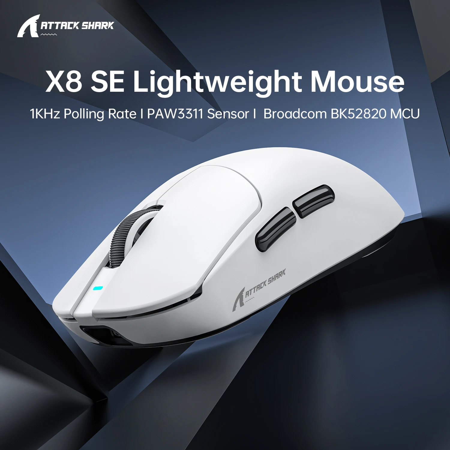 

X8 SE Gaming Mouse Three-mode Connection,Attack Shark Wired & Wireless 1K Hz,25000DPI,40G Acceleration for Gaming