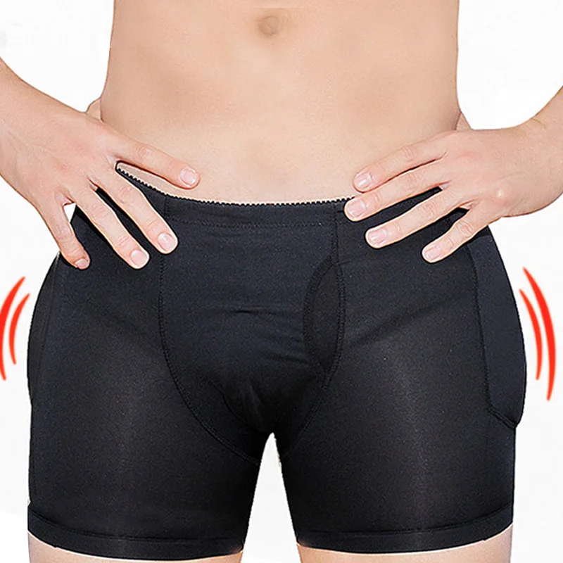 Moldeador de cuerpo para hombre, almohadilla de cadera, levantador de glúteos, bragas acolchadas, pantalones cortos, ropa interior masculina de