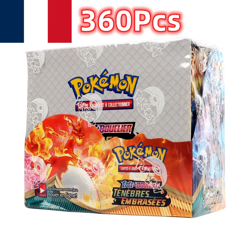 360Pcs French Pokémon TCG:Sword & Shield Darkness Ablaze Booster Box Pokemon card 36 Pack Box