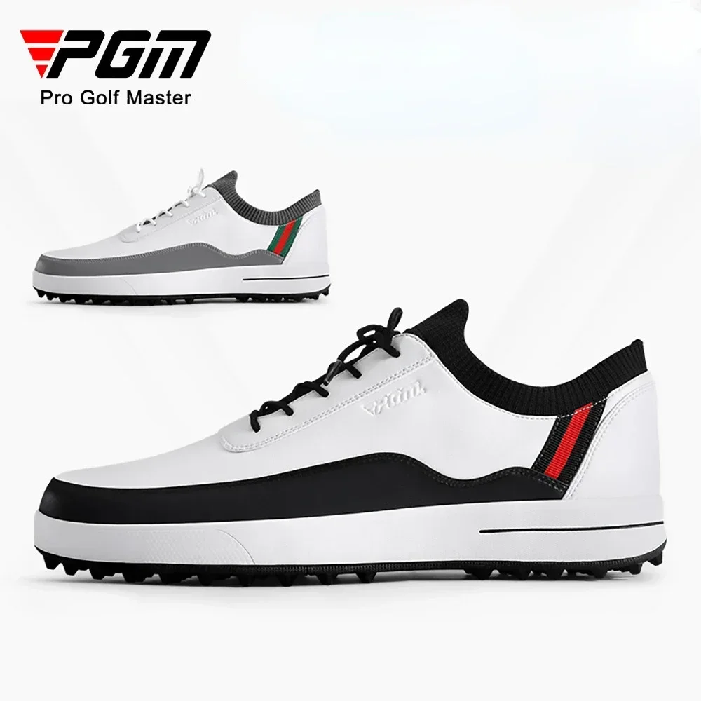 PGM Golf Shoes Men Waterproof Breathable Golf Shoes Slip Resistant Sports Sneakers Outdoor Brogue Style Golf Trainers XZ184