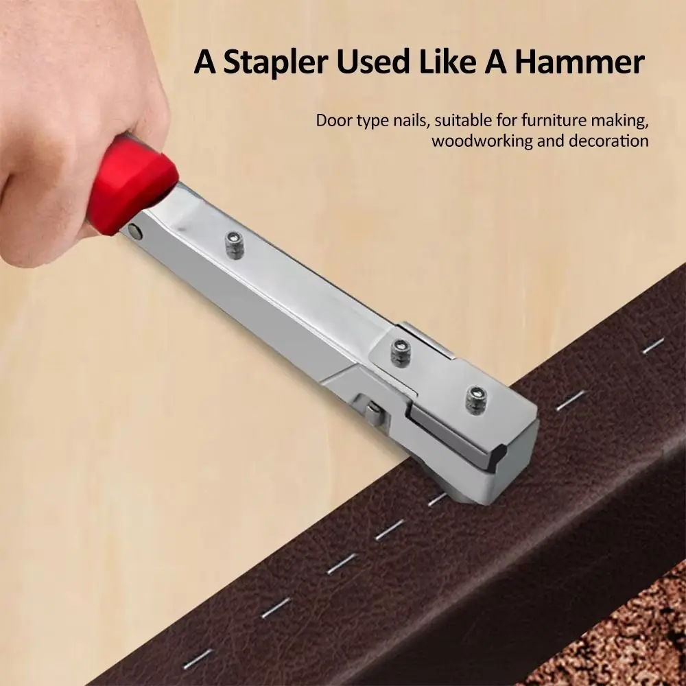 

Fixed Wiring Handheld Hammer Tacker Stapler Quick Nailing Automatic Nail Feeding Device Door Type Stapler Home Improvement