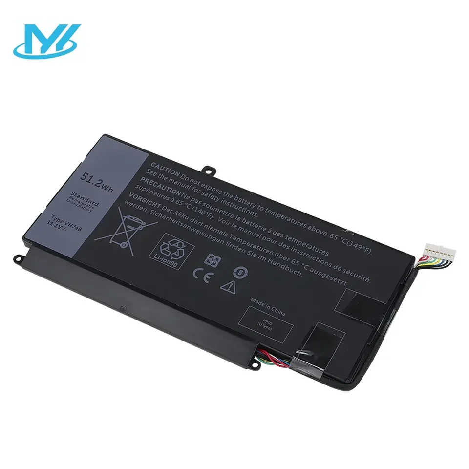 JGTM laptop battery lifepo4 12v 100ah lithium ion battery VH748 11.1V 4300mAh Battery for DELL laptop