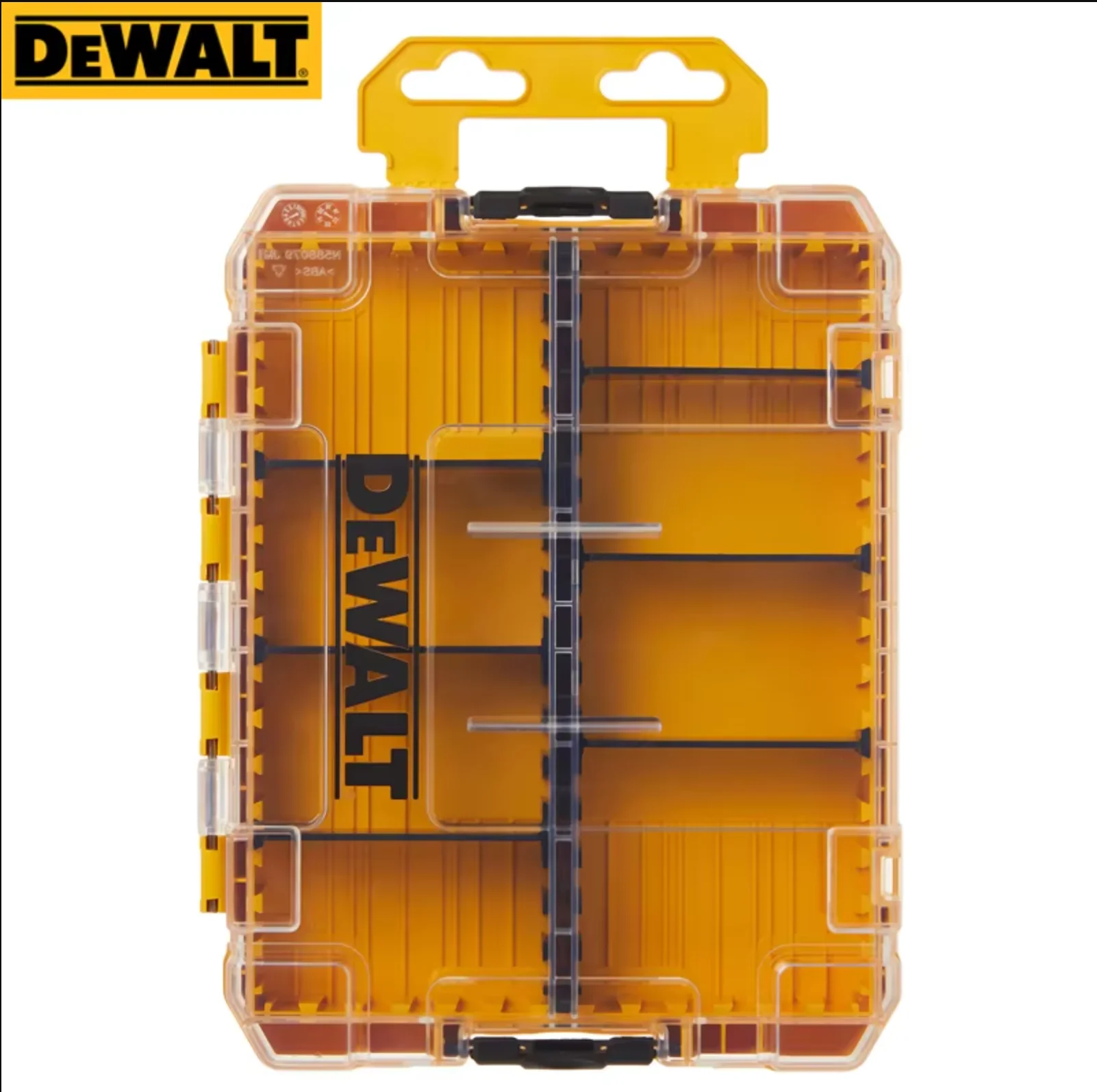 

Коробка для хранения запчастей DeWalt, встраиваемый штабелируемый ящик для инструментов, кейс для аксессуаров, зажимы, держатель для сверл, разделитель, оригинальный ящик для запчастей