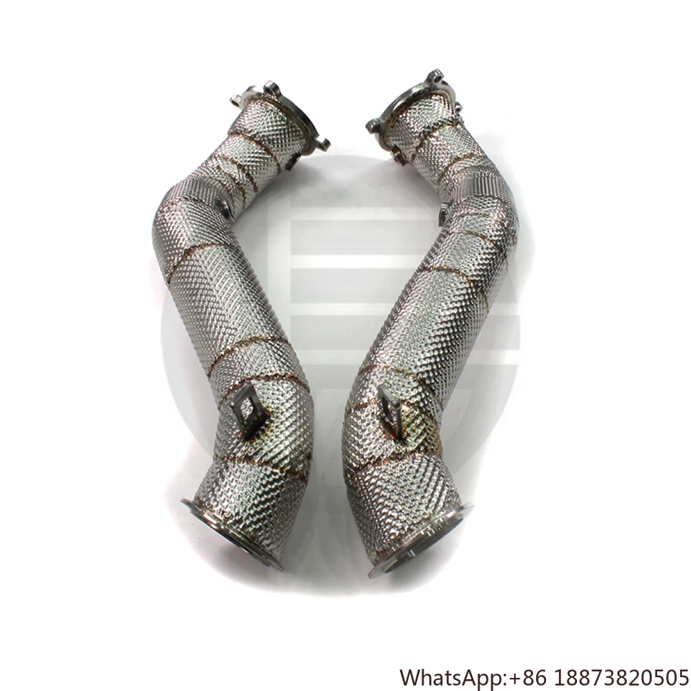 

Заводская выхлопная труба свободного потока для Mclaren 720S 4.0T 2018-2022, выхлопная труба с автоматической производительностью, прямая труба 720S