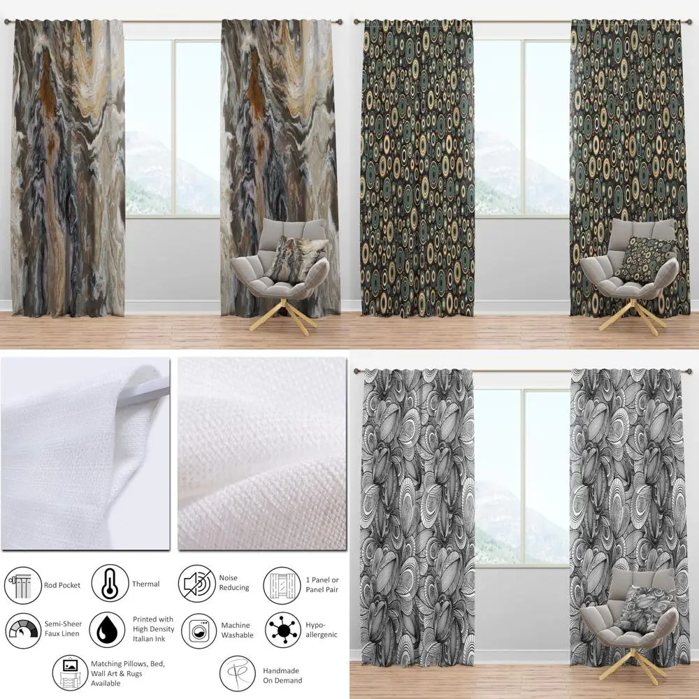 Pannelli per tende con dettagli in onice in stile moderno di metà secolo con composizione elegante per interni senza tempo