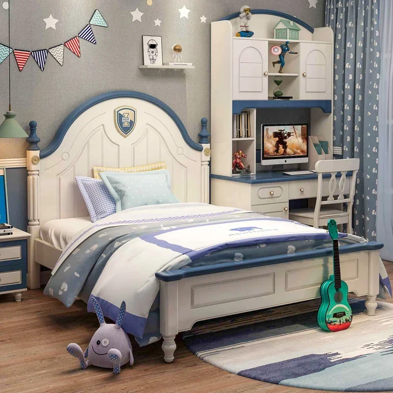 Single bed children's room furniture combination set