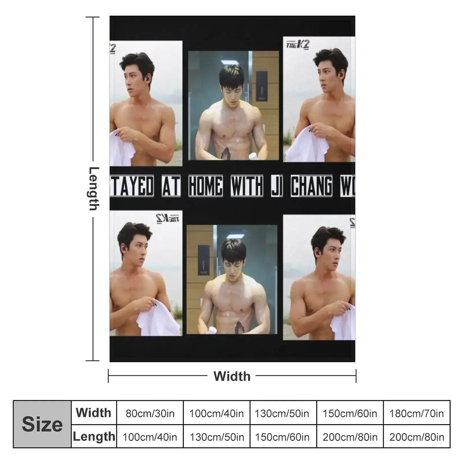 Ji Chang Wook [ISH] Series Throw Blanket Weighted Retros Luxury St Bed linens Blankets