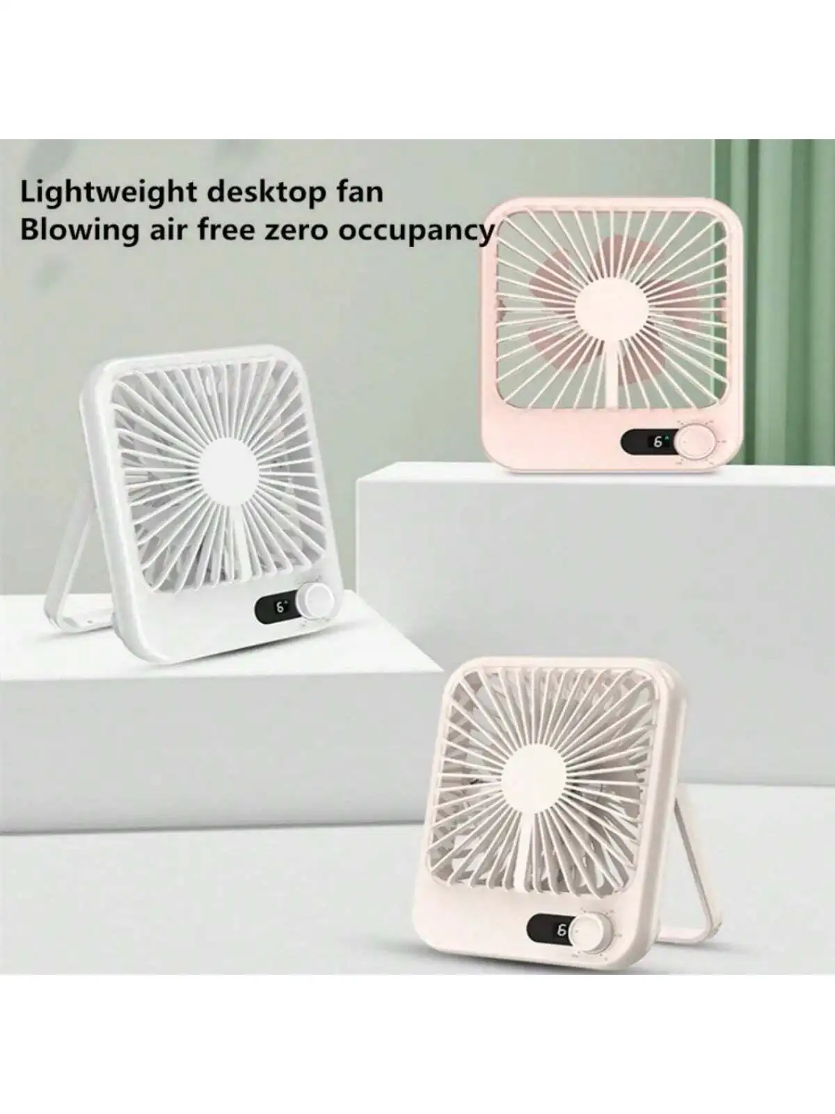 Travel Fan For Sleeping, Portable Fan For Travel Rechargeable With Digital Display, 100 Speed Wind Personal USB Fan With Variabl