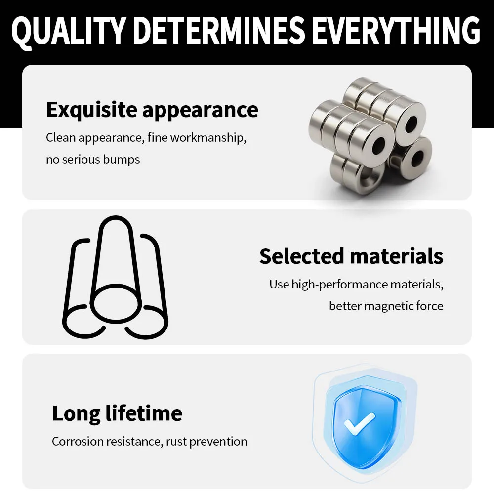 12x5-4mm Powerful Neodymium Magnet N35 NdfeB Permanent Magnetic imanes Round With Holes Super Strong Fridge Magnets DIY