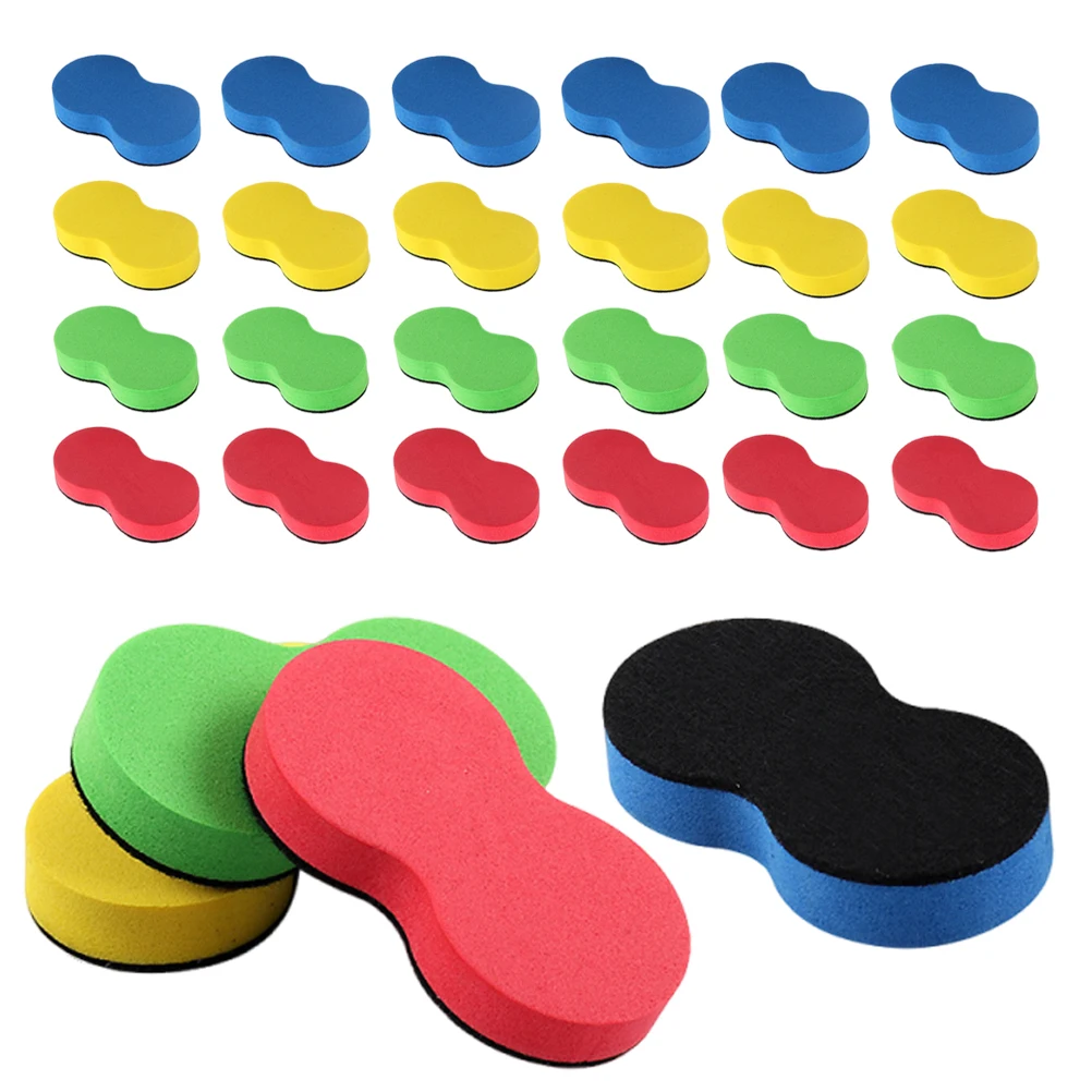 80개 미니 땅콩 모양 화이트보드 지우개, 가정, 사무실, 학교 기숙사용 드라이 이레이즈 마커 청소용