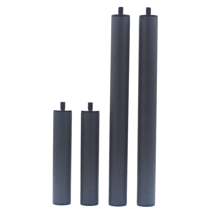 Diameter 20mm Carbon Fiber Lamp Pole Camping Table Leg High Strength Extension Rod Optional 1/4 3/8 inch M6 M8 M10 M12 Screw