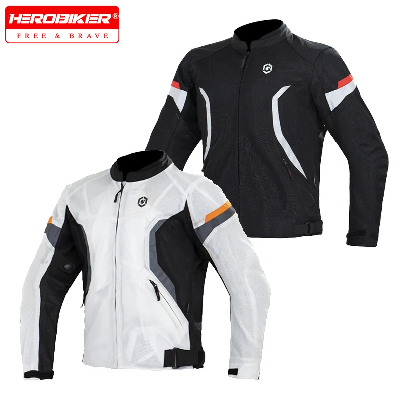 

Men's Motorcycle Jacket Summer Breathable Moto Clothes Wear Resistant CE Anti Fall Moto Protective Gear Motocross Riding Jackets