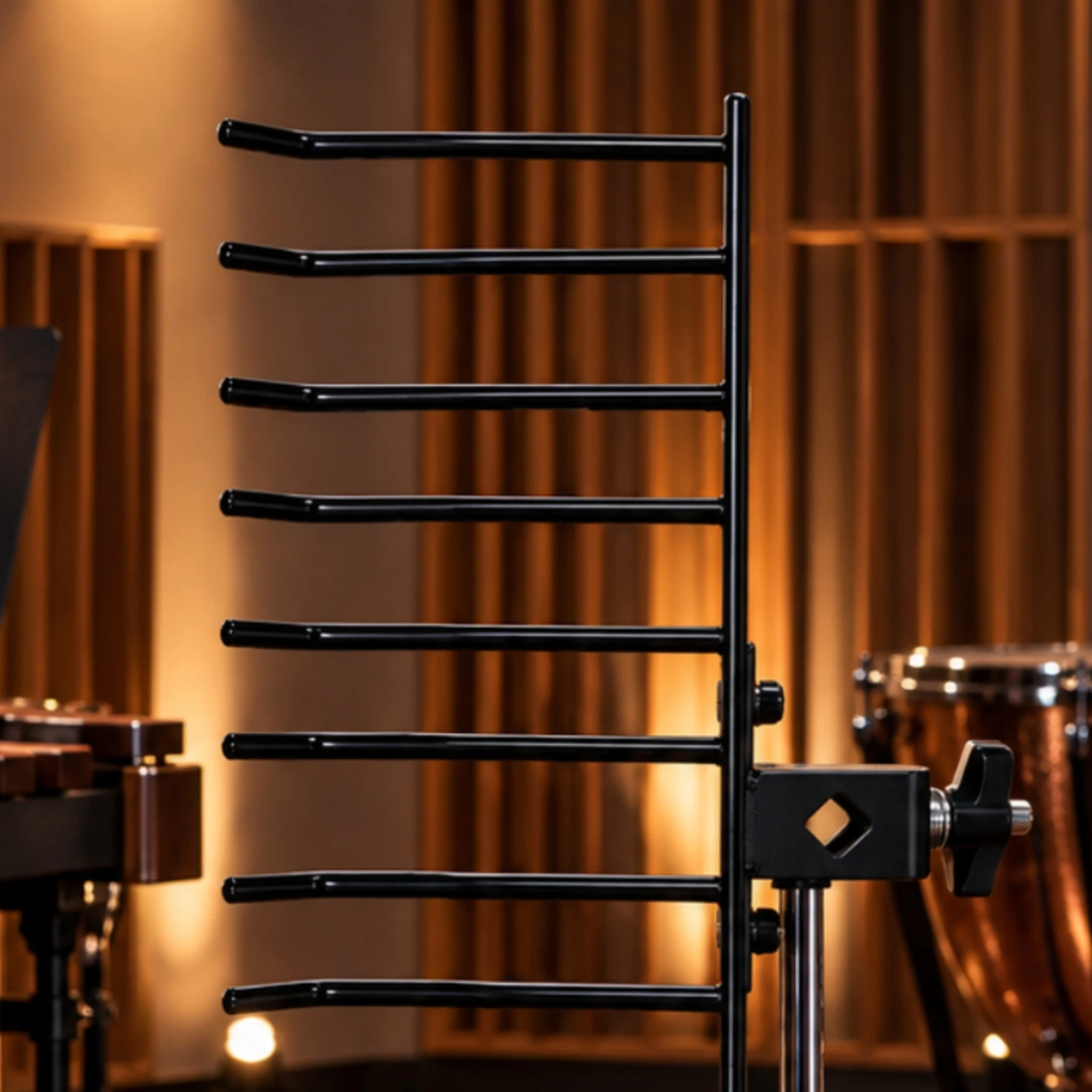 Percussion Mallet Rack Space-Saving Mallet Holder Rack Long-Lasting Wear-Resistant for Percussionists, Music Practice