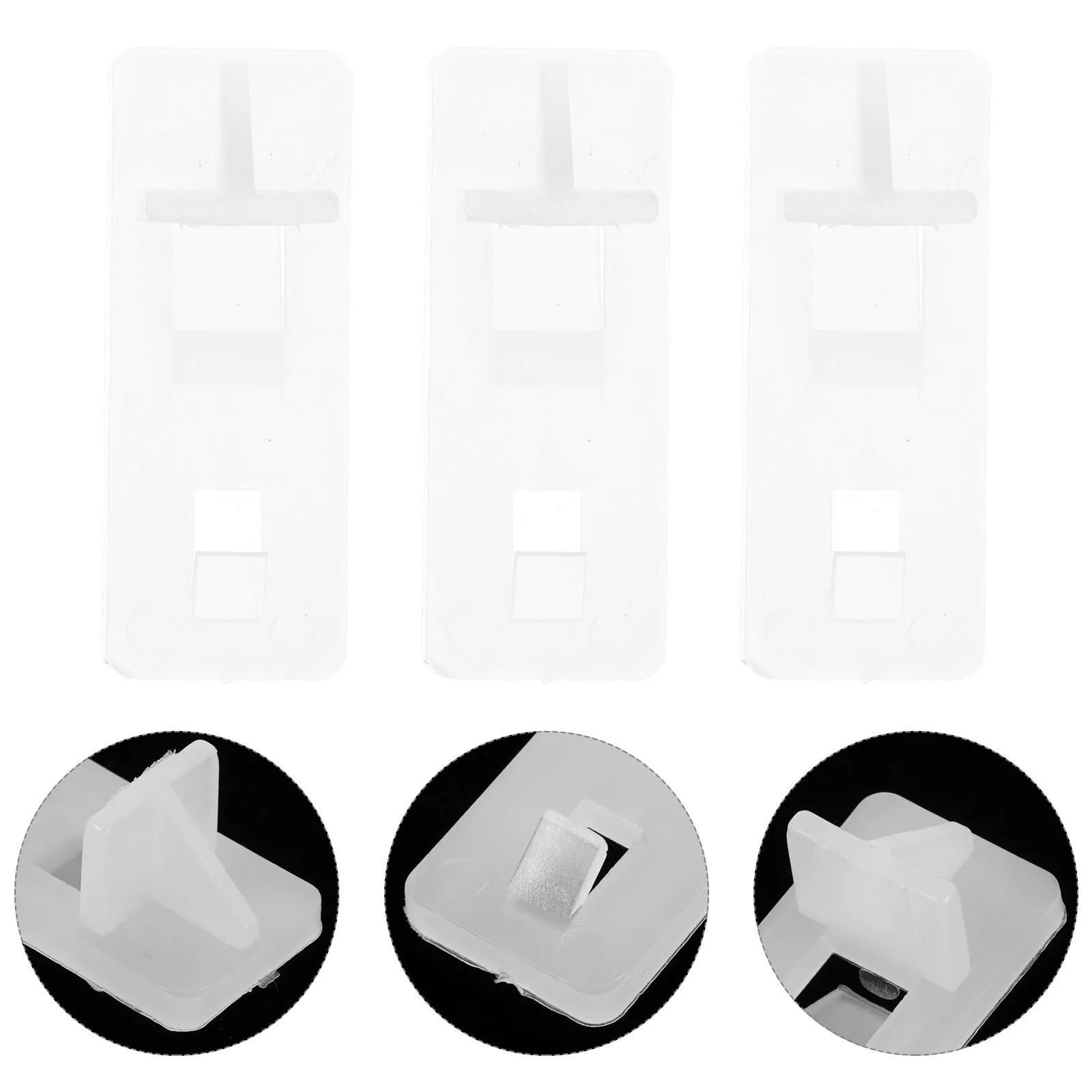 20 قطعة ملحقات خزانة الملفات البلاستيك قفل الرف دعم أوتاد للمطبخ أرفف الكتب مكتب تخزين مقاطع قابلة للتعديل