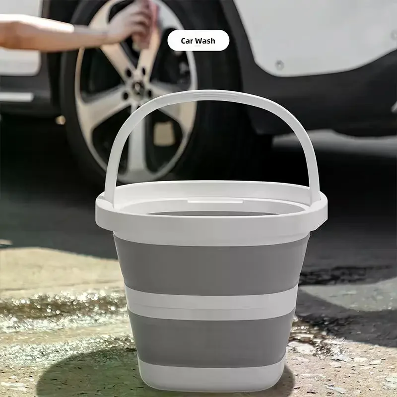 Foldable Water Bucket Essential For Fishing Camping Travel Collapsible Pail With Handle For Easy Storage Outdoor Use