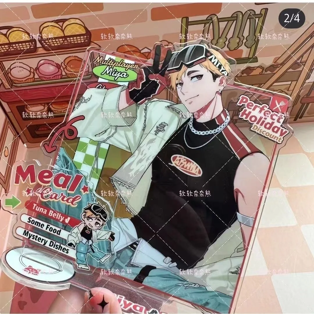 Аниме Косплей: набор очень привлекательных и красивых подставок с волейбольными мальчиками, Tetsuya Kawakami и Yui Miyagi.