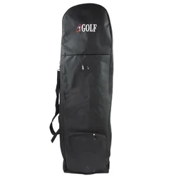 Golf Bag Travel Aviation with Wheels Large Capacity Club Cover Foldable Lightweight Nylon Airplane Travelling Ball Bags New