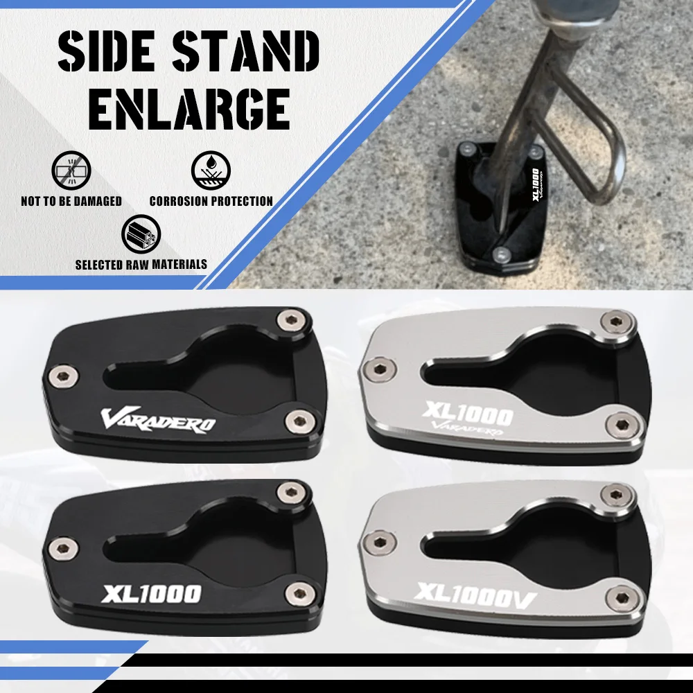 

For HONDA XL1000V XL1000 XL 1000 V VARADERO 2001 2002 2003 2004 2005 2026-2011 Kickstand Enlarger Pad Side Stand Extension Plate