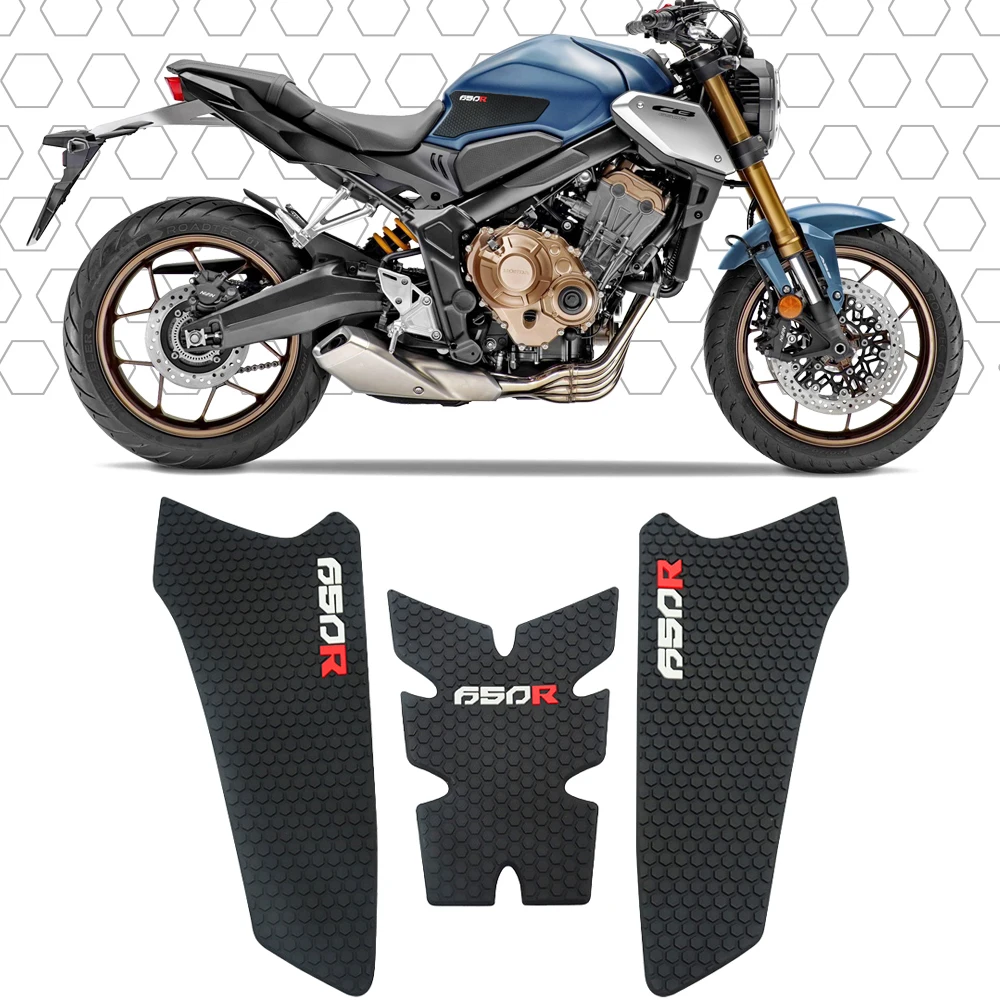 For Honda CB650R CB 650R 2019-2024 Motorcycle Non-slip Side Fuel Tank Pads Stickers Waterproof Pad Sticker