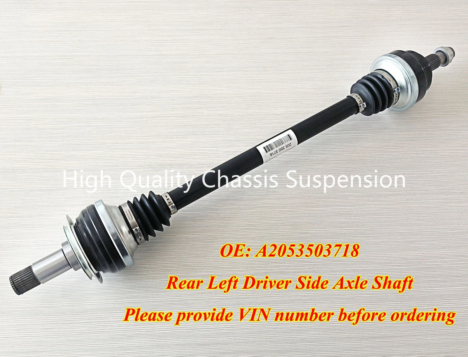A2053503718 Rear Left Axle Shaft for Mercedes-Benz C63 AMG 2017-2021, 2023 C63 AMG S