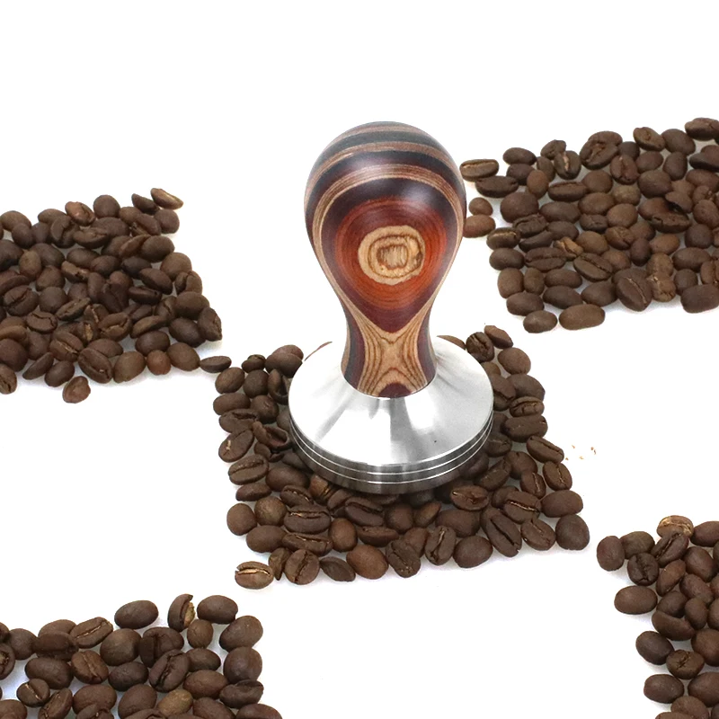 Coffee Tamper 51MM 53MM 57mm 58.5MM For Delonghi Breville Lelit E61 54mm Portafilter Espresso Accessories Corner Barista Tools