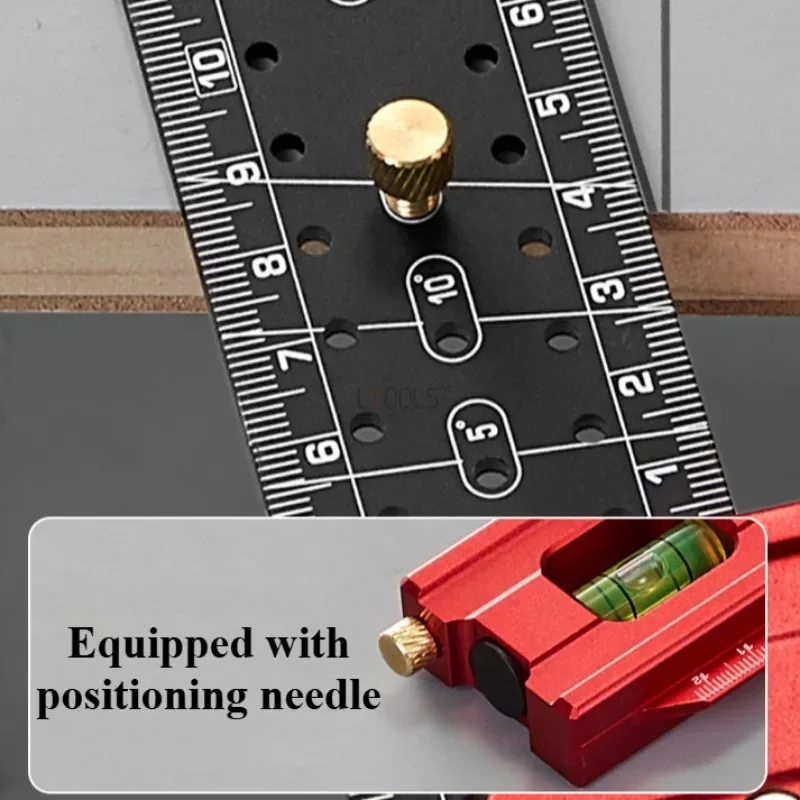 1 PC สแตนเลสสตีลตําแหน่งไม้บรรทัดสแควร์ 30 ซม./40 ซม.ไม้วัดมุมขวาไม้บรรทัด L-Shaped Quick เครื่องหมายรูไม้บรรทัด