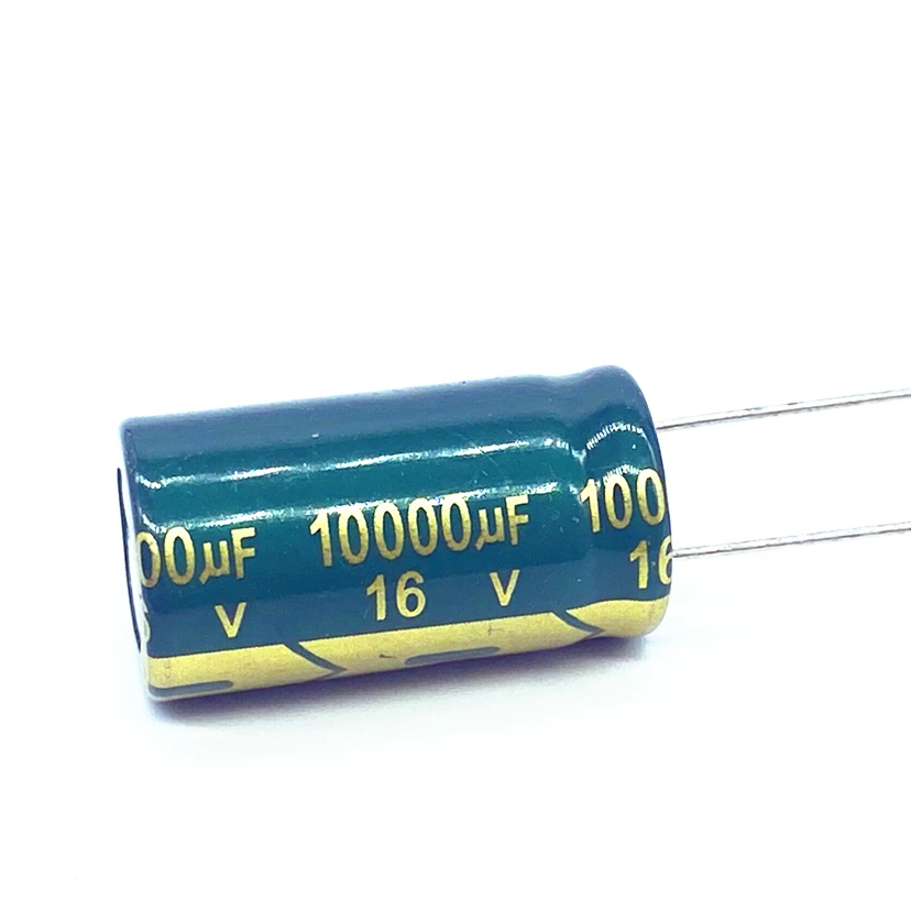 2pcs/lot  10000uf16V Low ESR/Impedance high frequency aluminum electrolytic capacitor size 16*30 16V 10000uf 20%