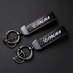 High-Grade Carbon Fiber Motorcycle Keychain Holder Keyring For ITALIKA 125 Z 150 SZ 150 200 250Z AT110 AT125 RT Accessories