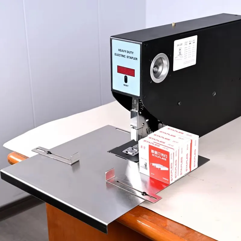 Manufacturer From China  Single/Dual/Triple/Quad Head 60W High Power Office 2CM Extra Thick Electric Staple Machine