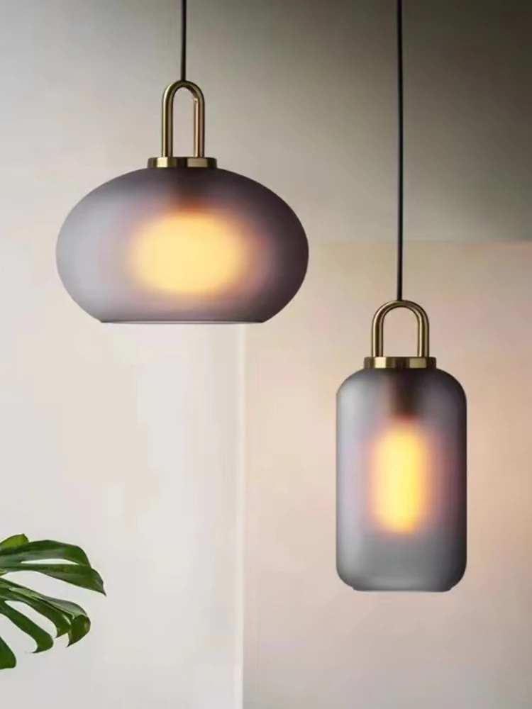 11.8 inch Nordic modern simple bedroom bedside lamp designer lamp luxury restaurant single head combination glass chandelier