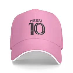 Football Messis Soccer Baseball Cap Merchandise Leisure Pink Snapback Hat for Men Women Outdoor Running Golf