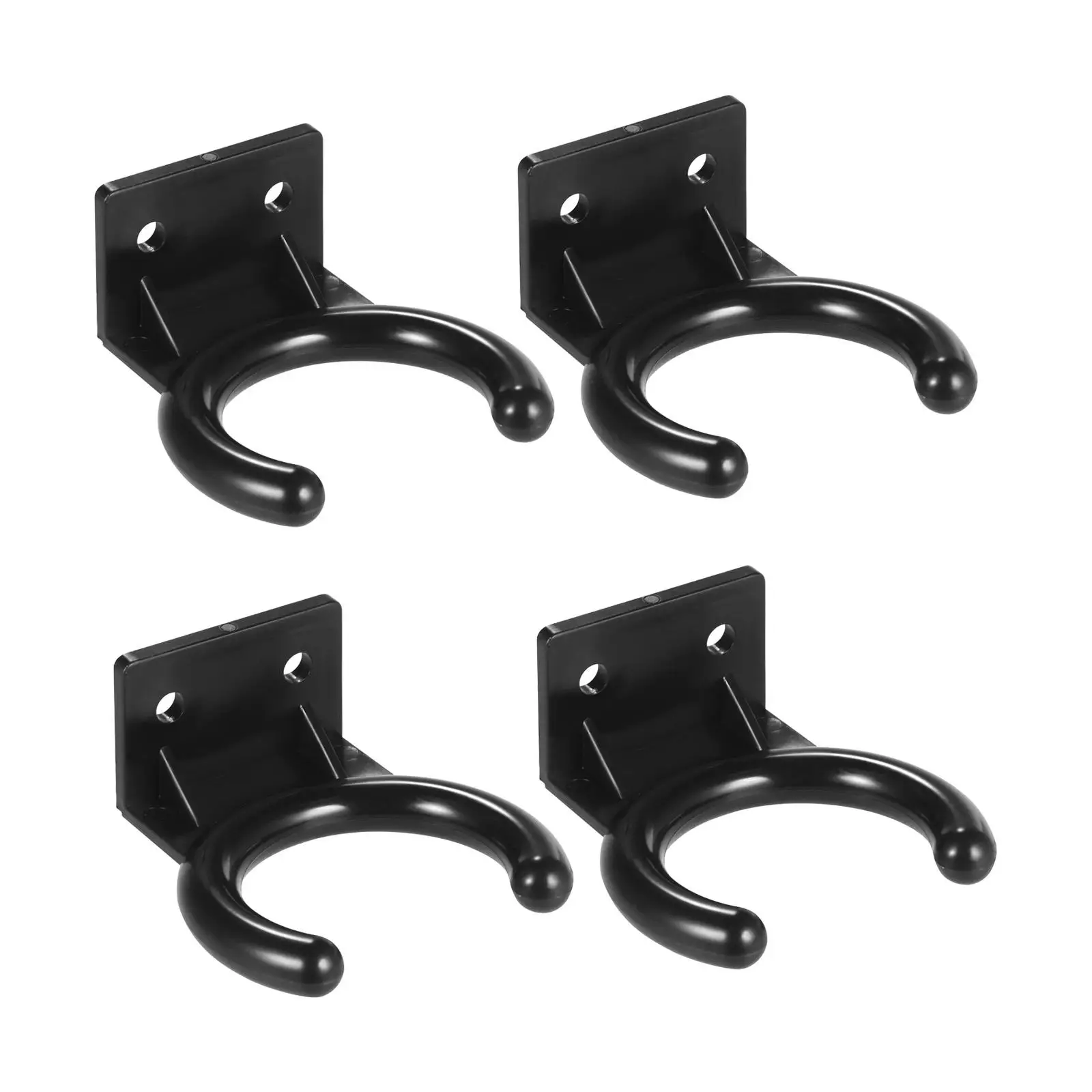 4 Pieces Wireless Microphone Hook Holder Hanger Holder Mic Stands Durable Rack Clamp Clip for Home Office KTV Space Saving