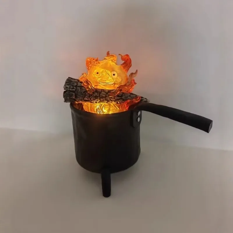 Bonfire Cassim's Heart Flame Glowing Decoration Light Up Fire Demon Statue Gaming Collectible Gift for Gamers