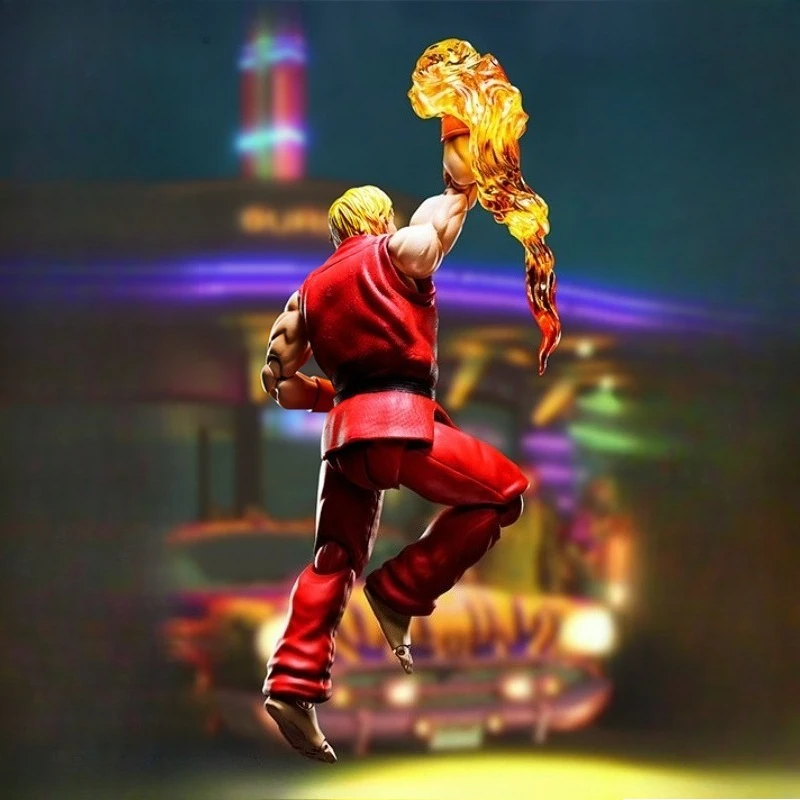 سلسلة بانداي الأصلية S.H.Figuarts 《Street Fighter》Chun - Li,Ken Masters,Sagat Figure Assembly Ornament Toys نموذج قابل للجمع #2