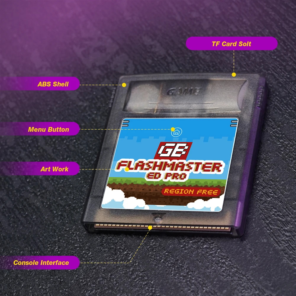 GB بطاقة الألعاب Gameboy Card OS V4 1000 في 1 مع 8GB TF بطاقة الألعاب لوحدات تحكم الألعاب GB GBC SP