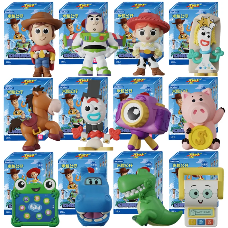 Jandoon Toy Story Blind Box Woody, Jessie, Buzz Lightyear, Bullseye, Forky, Rex, Snappy Spielzeugfiguren, Niedliche Sammelfiguren, Geschenk
