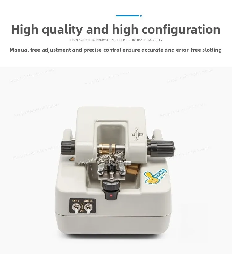 Semi-Rimless Eyeglass Grooving Machine, Automatic Stainless Steel Lens Slotting Tool
