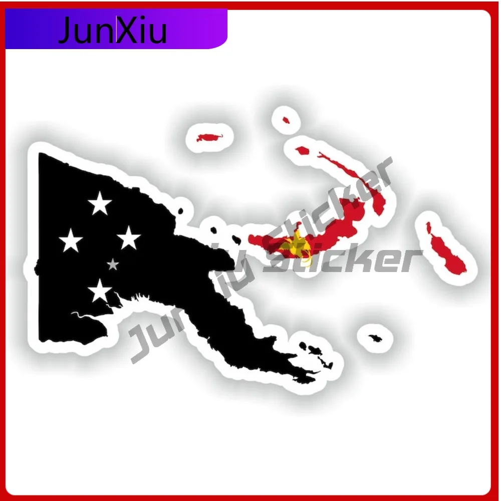 

Papua New Guinea Shape Of The National Emblem Map Flag Sticker Cover Scratch Suv Stickers And Decals Camping Car Advebture Stick