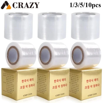 10/3/1 adet Dövme Filmi Sarma Şeffaf Kapak Microblading Koruyucu Film 42mm * 200 m Tek Kullanımlık Kaş Dudak Şeffaf PMU