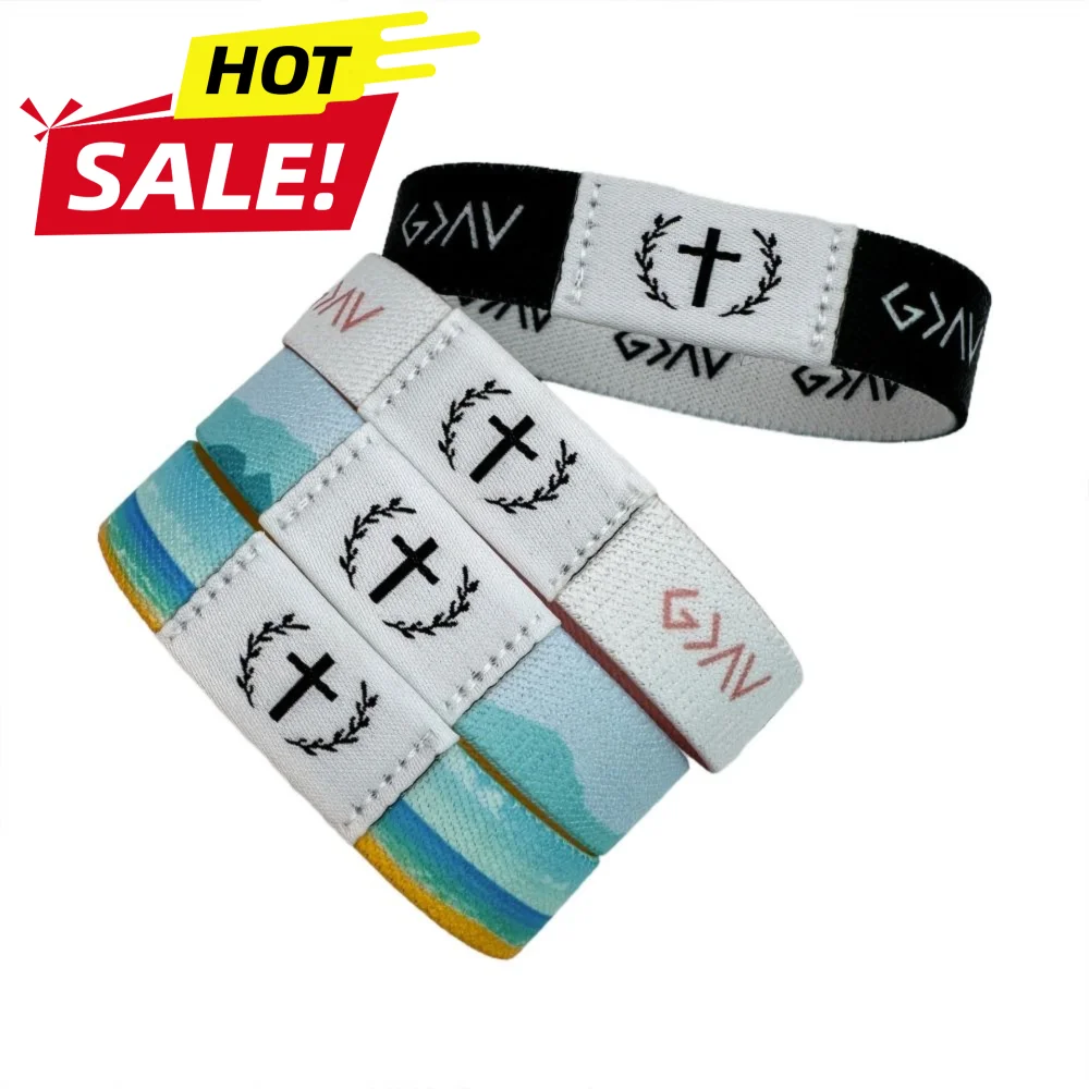 Creative Wearable Bible Wristbands with NFC Elastic Bible Bracelet Waterproof Smart Sensor Religious Bracelets Jewelry Gifts