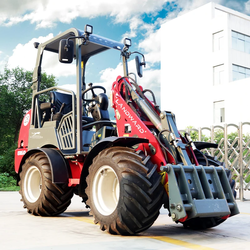 Farm Breeding Ground Use High Quality Mini Wheel Loader All Terrain Articulated Loader Small Hydraulic Diesel Loader Customized