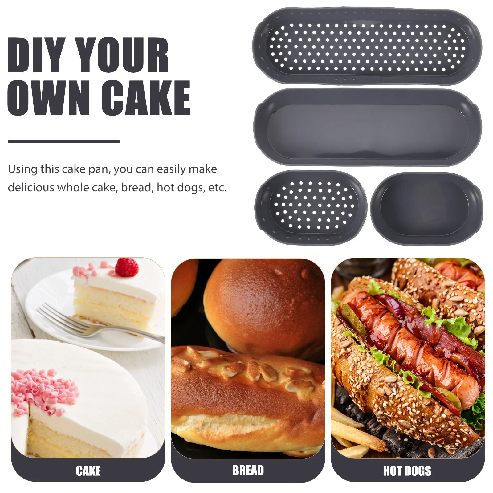 4 Pcs Silicone Cake…