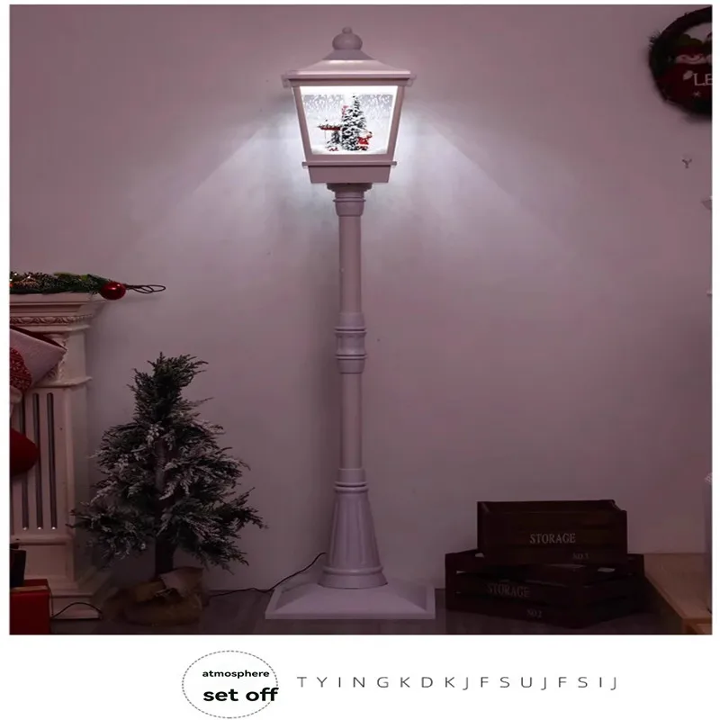 زينة عيد الميلاد لاكي سنو أضواء مسار عيد الميلاد زينة عيد الميلاد اكسسوارات أضواء الموسيقى