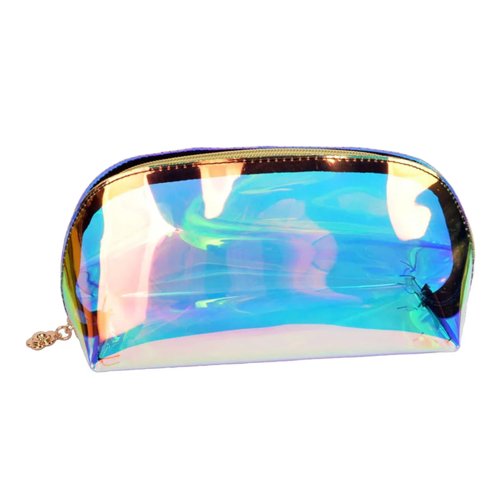 

Bags Portable Travel Toiletry Pouch Transparent Material Double Layer Storage ganizer Coin Purse Makeup Bag