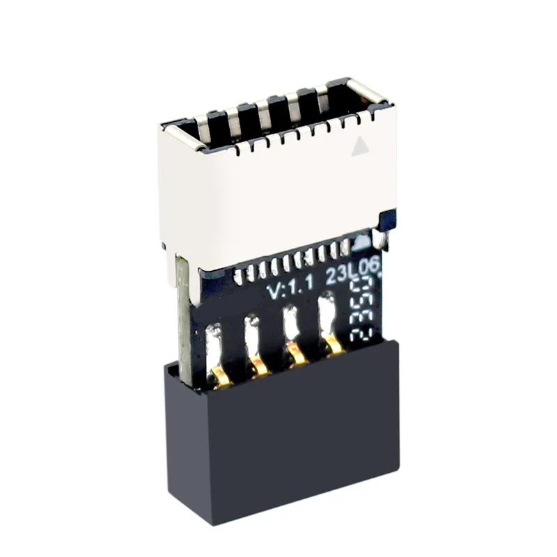 

USB2.0 to Type E Converter 9Pin USB Male to Type E Female Plug Extend Adapter PC Case Mainboard Type C Slot 9 PIN Cable Splitter