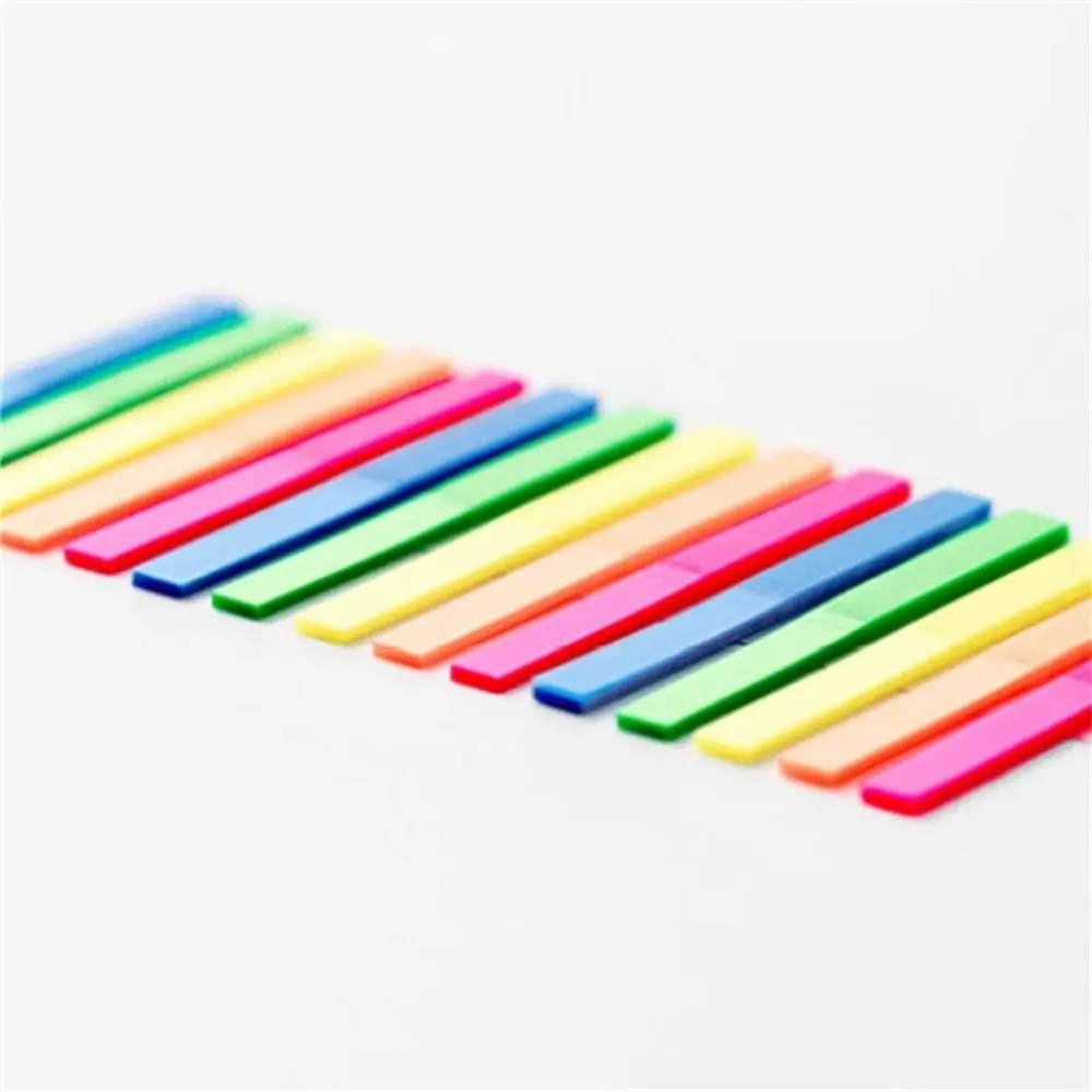 300pcs Page Marker Student Transparent Fluorescent Stickers Index Reading Highlight Sticker Index Tabs Flags Sticky Notes