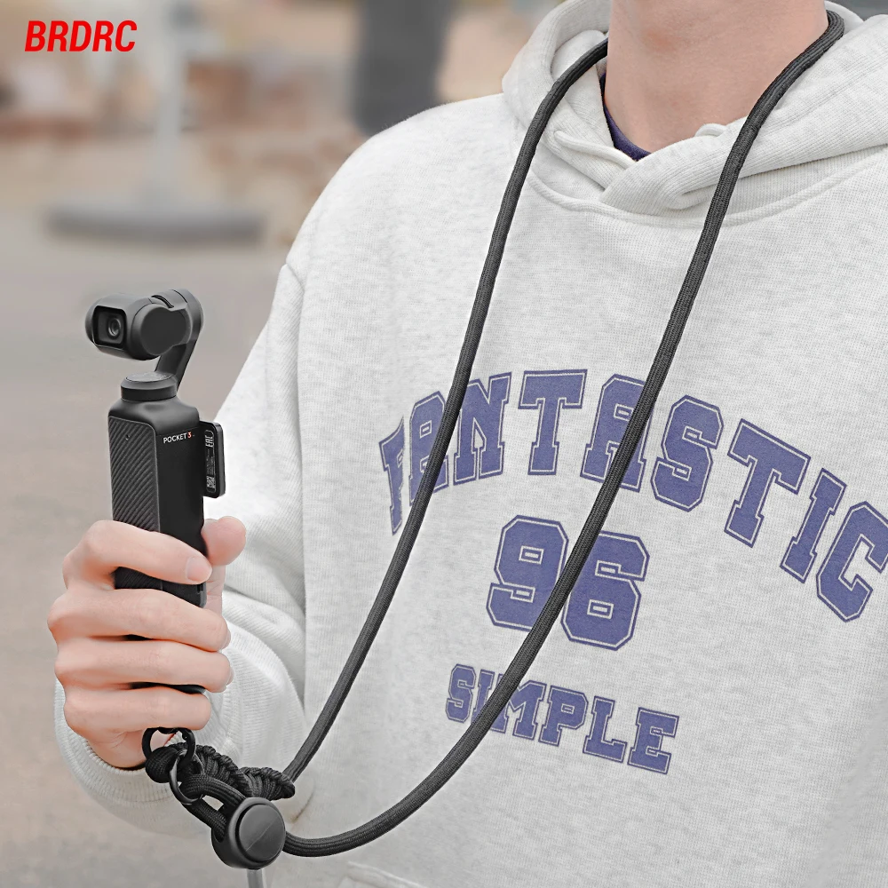 BRDRC Camera Lanyard for Insta360 X3 X4/Pocket 3/Gopro/DSLR Camera With 1/4in Screw Neck Strap Hanging Rope Anti-Lost Acceeory