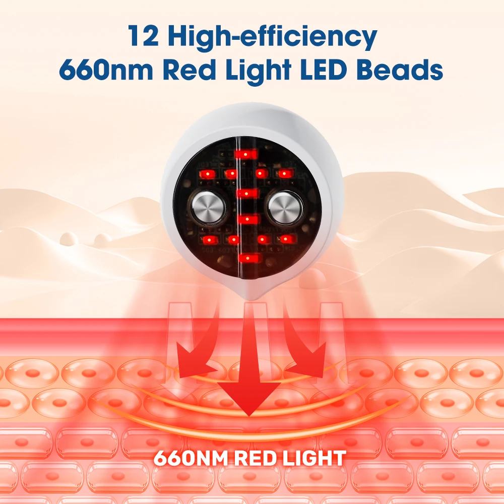 Massaggiatore elettrico per la bellezza del viso e degli occhi 2 in 1 Dispositivo per il massaggio del viso a luce rossa microcorrente Dispositivo di bellezza per il rafforzamento della pelle